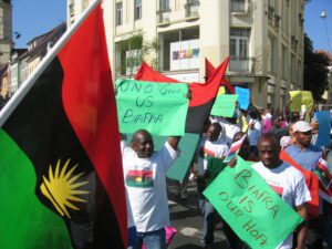 Biafran People Rallying